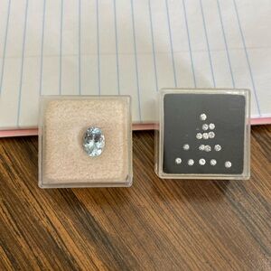 White Sapphire & Aquamarine Loose Gemstones